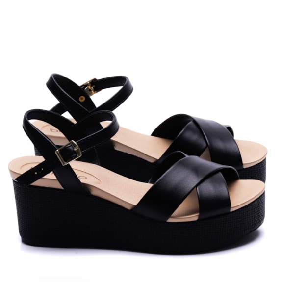 Sandália Anabela Feminina Beira Rio Andaraki - Main Image