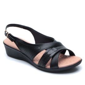 Sandália Anabela Feminina Comfortflex 24-72405