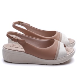 Sandália Anabela Feminina Comfortflex 24-86404