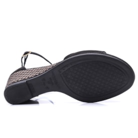 Sandália Anabela Feminina Piccadilly Microfibra 408244