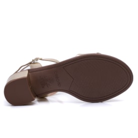 Sandália Beira Rio Salto Baixo Feminina 8379.203 Dourado