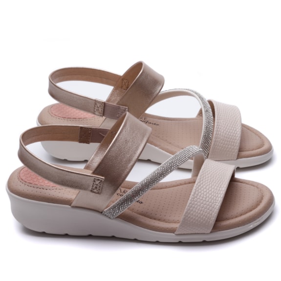 Sandália Feminina Anabela Calce Fácil Andaraki - Main Image