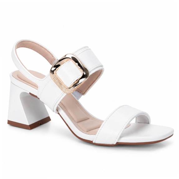 Sandália Feminina Bebecê Salto Bloco com Fivela T5254-064 