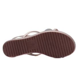 Sandália Feminina Beira Rio Rasteira Anatômica Tiras 8565.101