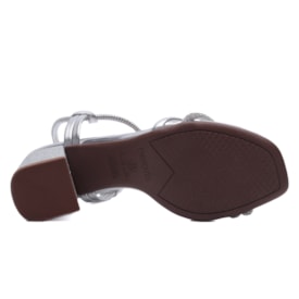 Sandália Feminina Beira Rio Salto Alto com Brilho 8436. 213