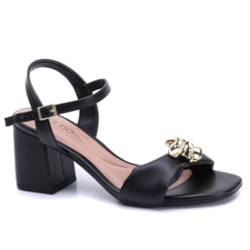 Sandália Feminina Beira Rio Salto com Metal 8436.241