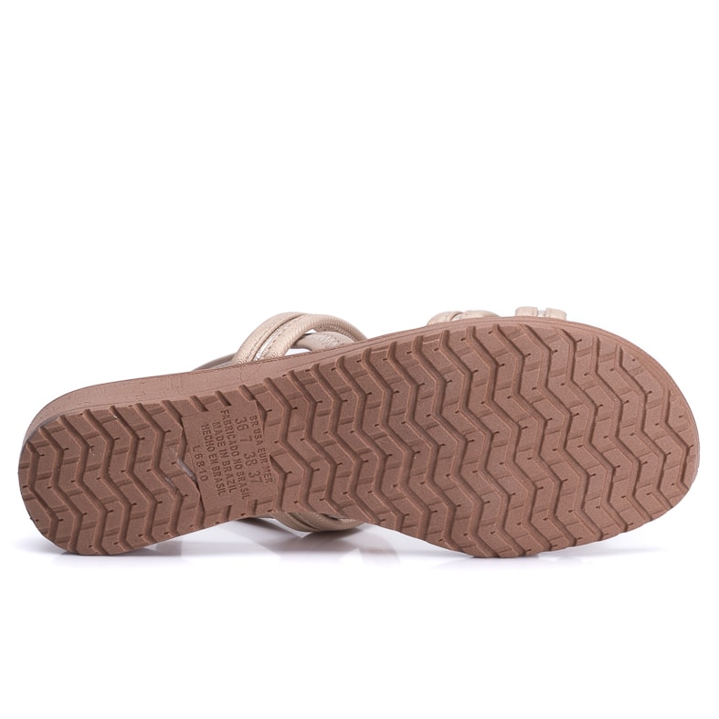 Sandália Rasteira Soft C/Strass Piccadilly Feminina 590045 - Andaraki