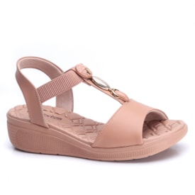 Sandália Feminina Comfortflex Anabela Salomé com Pedras 25-86404