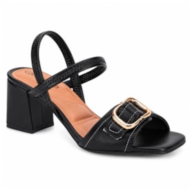 Sandália Feminina Comfortflex Salto Baixo Calce Fácil 26-38404