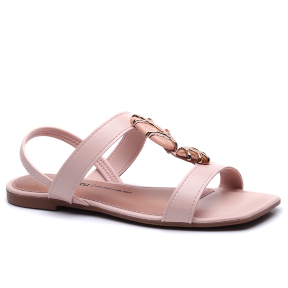 Sandália Feminina Dakota Rasteira Salomé com Pedras Y9611