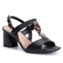 Sandália Feminina Dakota Salto Bloco com Pedras Y9762