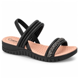 Sandália Feminina Flat Conforto com Brilho Campesí CE852