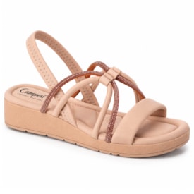 Sandália Feminina Flat Form com Brilho Campesí CE763