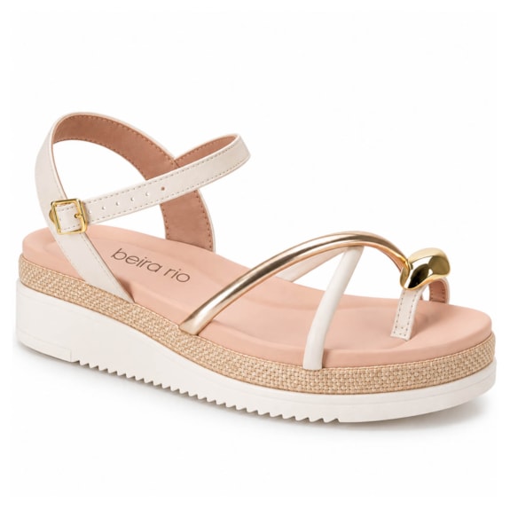 Sandália Feminina Flat Form Tiras com Dedo Beira Rio 8575.103