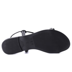 Sandália Feminina Luiza Beatriz Rasteira com Brilho F 1702