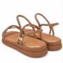 Sandália Feminina Mississipi Flat Form com Brilho MG 033