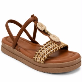 Sandália Feminina Mississipi Rasteira Flat Form J 1842