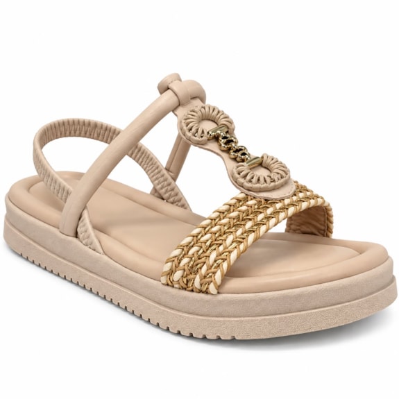 Sandália Feminina Mississipi Rasteira Flat Form J 1842