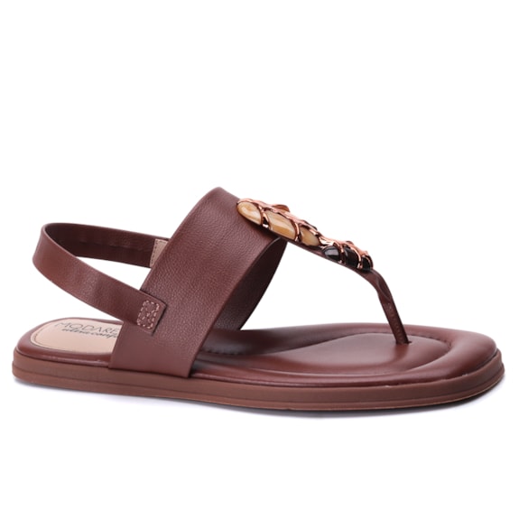 Sandália Feminina Modare Rasteira com Pedras 7212.103