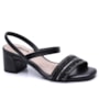Sandália Feminina Moleca Bloco Elástico Multi Brilho 164926