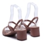 Sandália Feminina Moleca Bloco Elástico Multi Brilho 164926