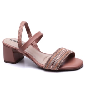 Sandália Feminina Moleca Bloco Elástico Multi Brilho 164926