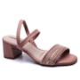 Sandália Feminina Moleca Bloco Elástico Multi Brilho 164926