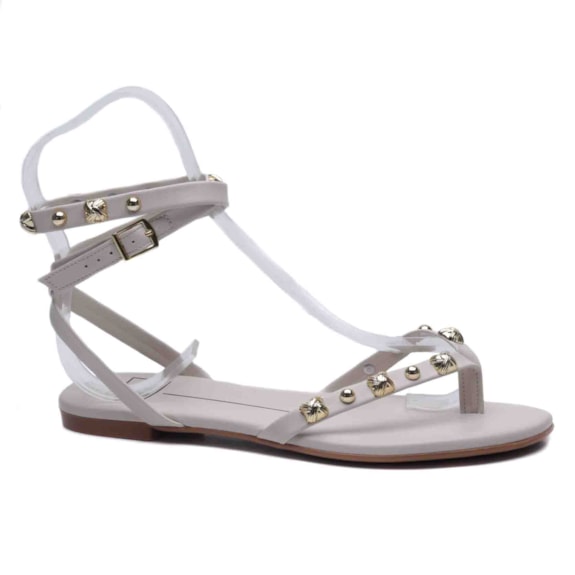 Sandália Feminina Moleca Rasteira Dedo Amarrar 5557.108