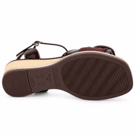 Sandália Feminina Piccadilly Anabela Verniz 409081