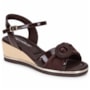Sandália Feminina Piccadilly Anabela Verniz 409081