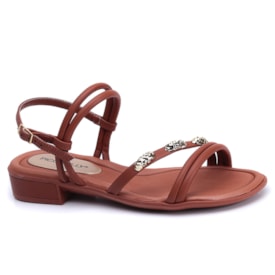 Sandália Feminina Piccadilly Rasteira Soft com Metal 590071