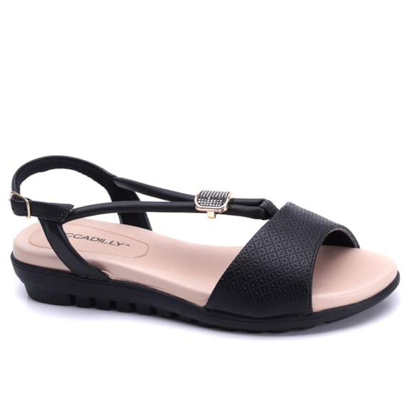 Sandália Feminina Piccadilly Rasteira Stretch Flex 523008