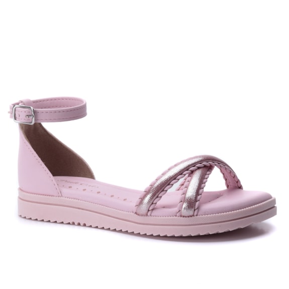 Sandália Feminina Pink Cats Flat Form V5864