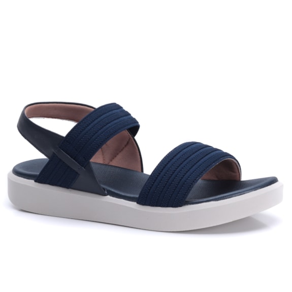 Sandália Feminina Usaflex Rasteira com Elástico AL0101