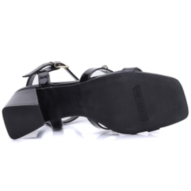 Sandália Feminina Via Marte com Pedras 264-008 Preto