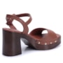 Sandália Feminina Via Marte Plataforma Napa 311-006 Ganache