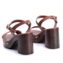 Sandália Feminina Via Marte Plataforma Napa 311-006 Ganache
