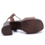 Sandália Feminina Via Marte Plataforma Napa 311-006 Ganache