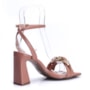 Sandália Feminina Via Marte Salto com Corrente 150-016
