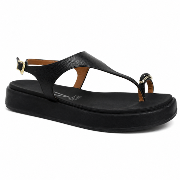 Sandália Feminina Vizzano Flat Dedo com Pedra Calf 6506.127