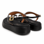 Sandália Feminina Vizzano Flat Dedo com Pedra Calf 6506.127