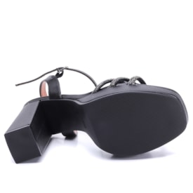 Sandália Feminina Vizzano Plataforma Meia Pata com Brilho 6551.105