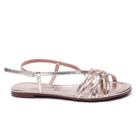 Sandália Feminina Vizzano Rasteira Metal Tiras 6235.1820