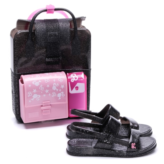 Sandália Infantil Barbie com Mochila 23067