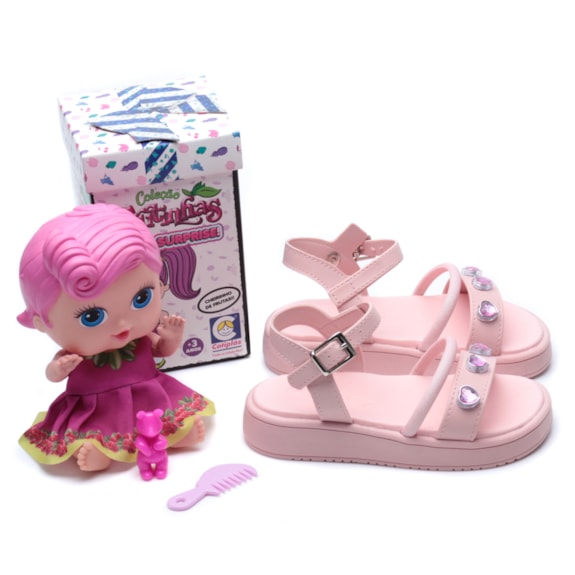 Sandalia Infantil Feminina Flat Baby Kidy 440-0006 