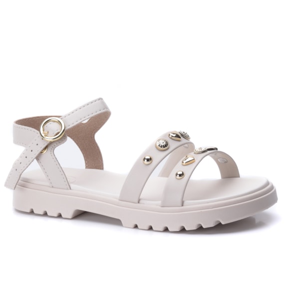 Sandália Infantil Feminina Moleca Conforto com Boton 2344.142