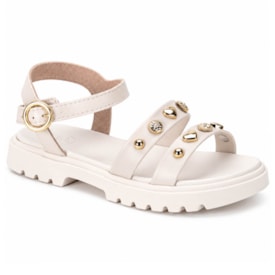 Sandália Infantil Feminina Moleca Conforto com Boton 2344.142