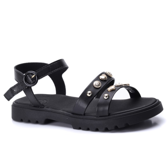 Sandália Infantil Feminina Moleca Conforto com Boton 2344.142