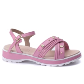 Sandália Infantil Feminina Moleca Conforto com Boton 2361.213