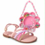 Sandália Infantil Feminina Pé com Pé Amarílis com Kit para Pulseira 37243